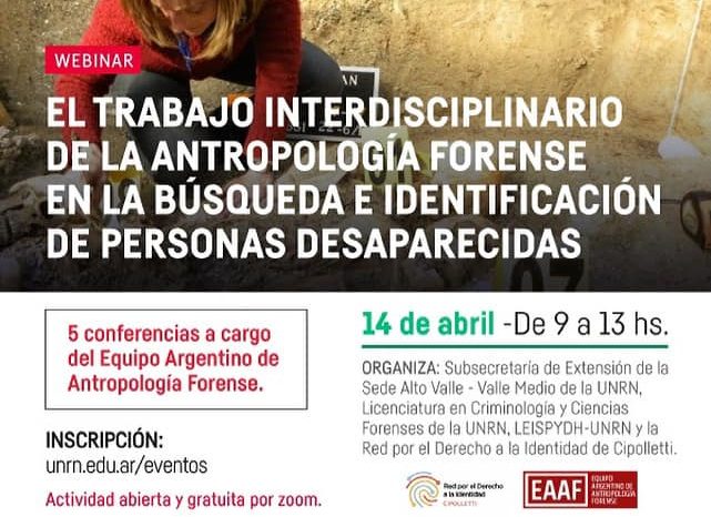 El trabajo interdisciplinario de la antropología forense en la búsqueda e identificación de personas desaparecidas