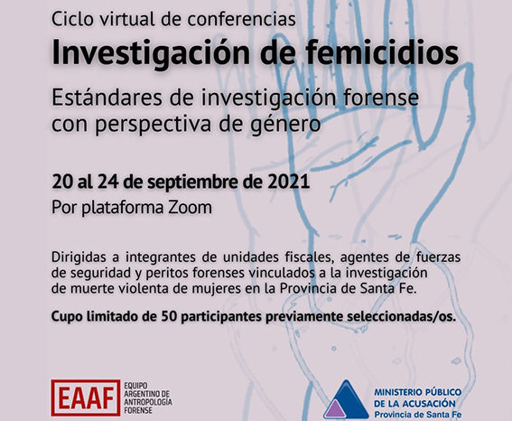 Capacitación virtual sobre la investigación de femicidios