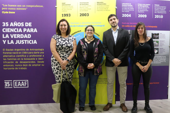 Visita de funcionarios de la Embajada de los Estados Unidos a las oficinas del EAAF en Buenos Aires
